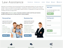 Tablet Screenshot of lawassistance.secureclient.co.uk